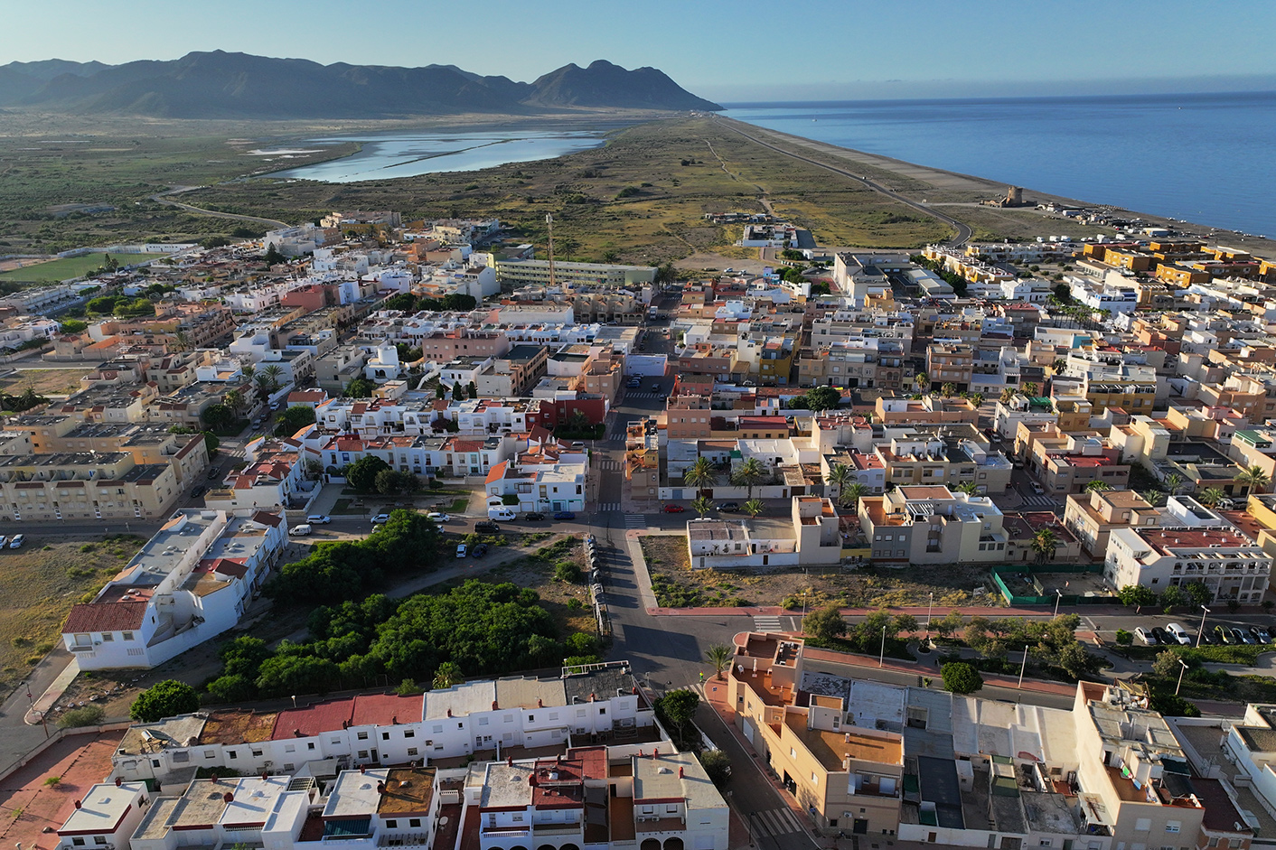 Aérea pueblo de Cabo de Gata